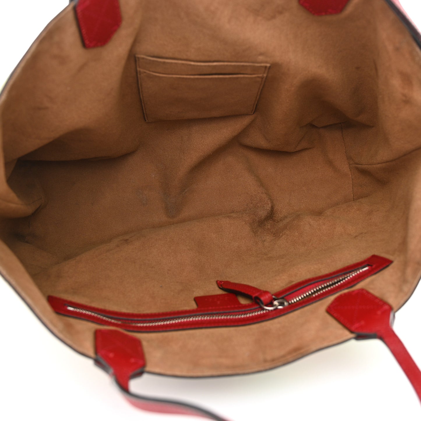 GG Supreme Monogram Tian Medium Shopping Tote Beige Multicolor Red