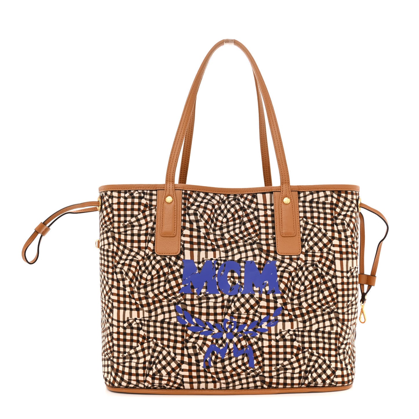 Visetos Medium Liz Reversible Shopper Tote Cognac