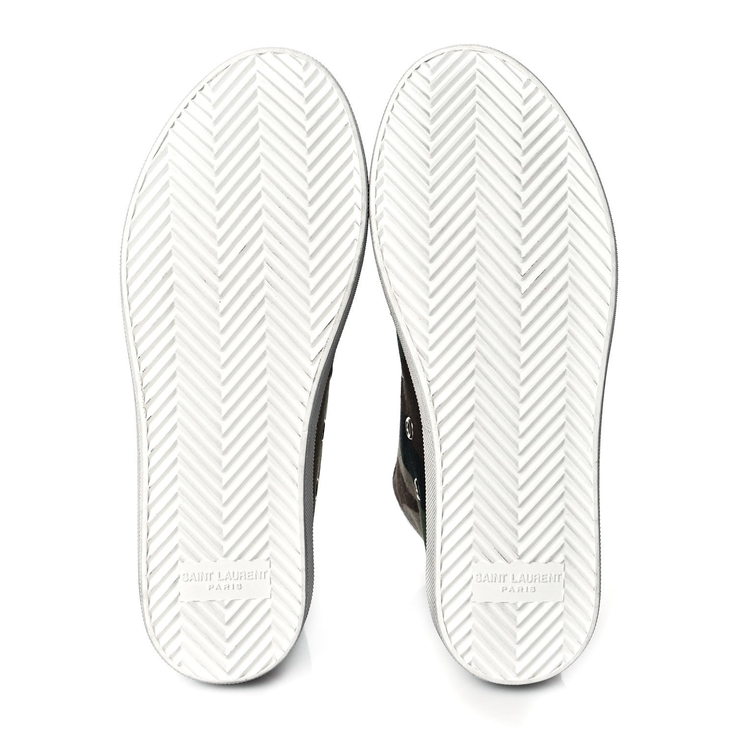 Saint Laurent Distressed Canvas Camouflage Print Bedford Hightop Sneakers 36 6 of 12