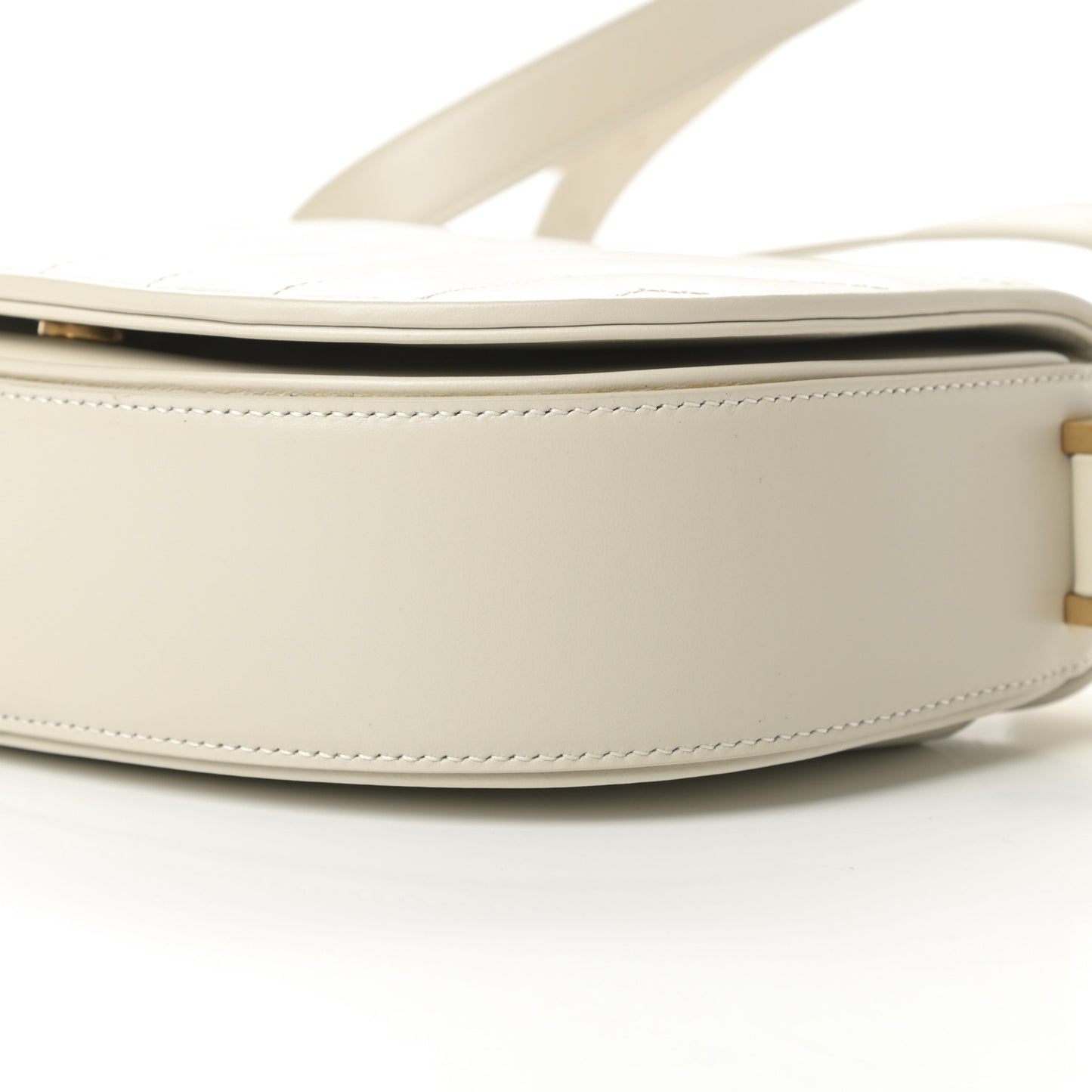Calfskin Y Quilted Small Joan Satchel Blanc Vintage