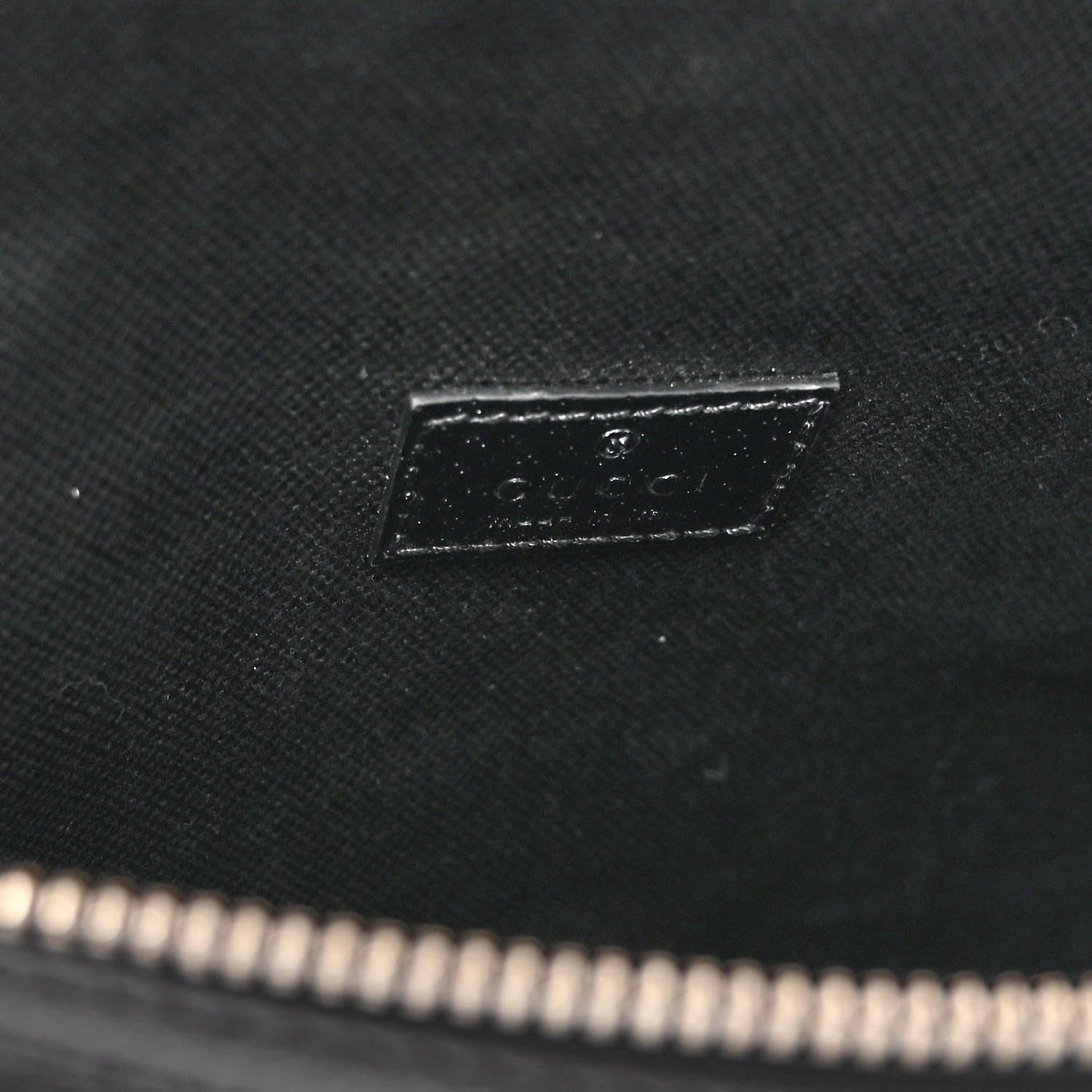 Gucci Monogram Jumbo GG Textured Dollar Calfskin Web Belt Bag Black 6 of 10