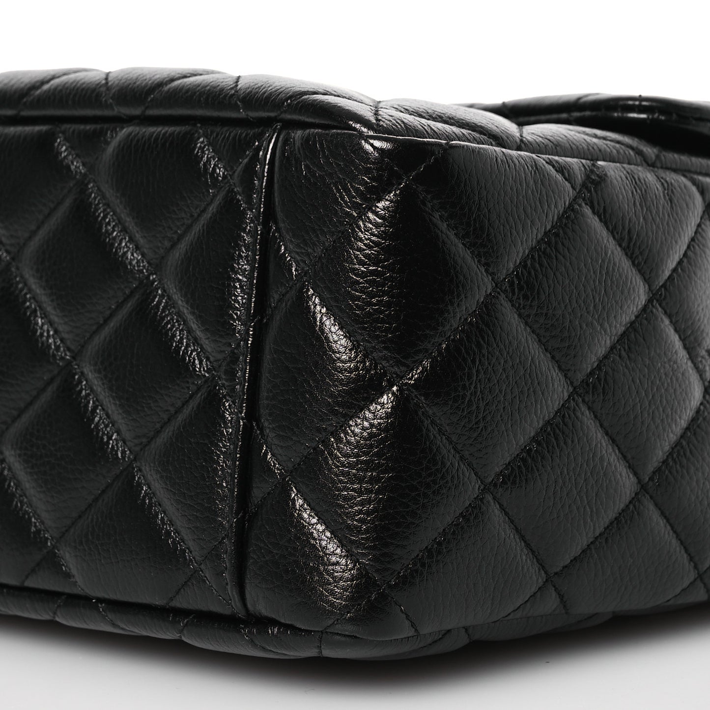 Caviar Quilted XXL Travel Flap Bag Black
