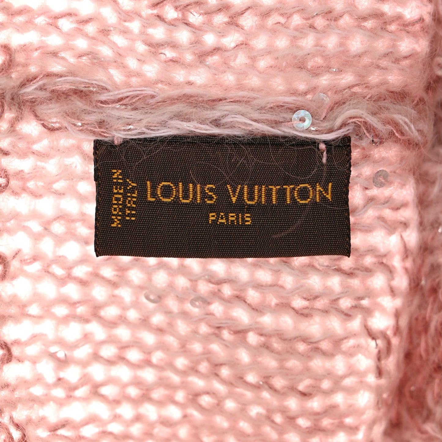 Monogram Glitter Sunset Beanie Hat Aurore