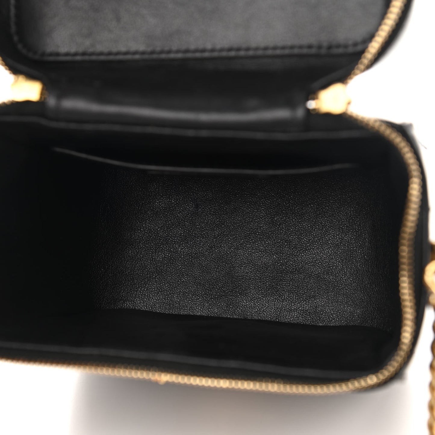 Patent Matelasse Monogram Vicky Vanity Black