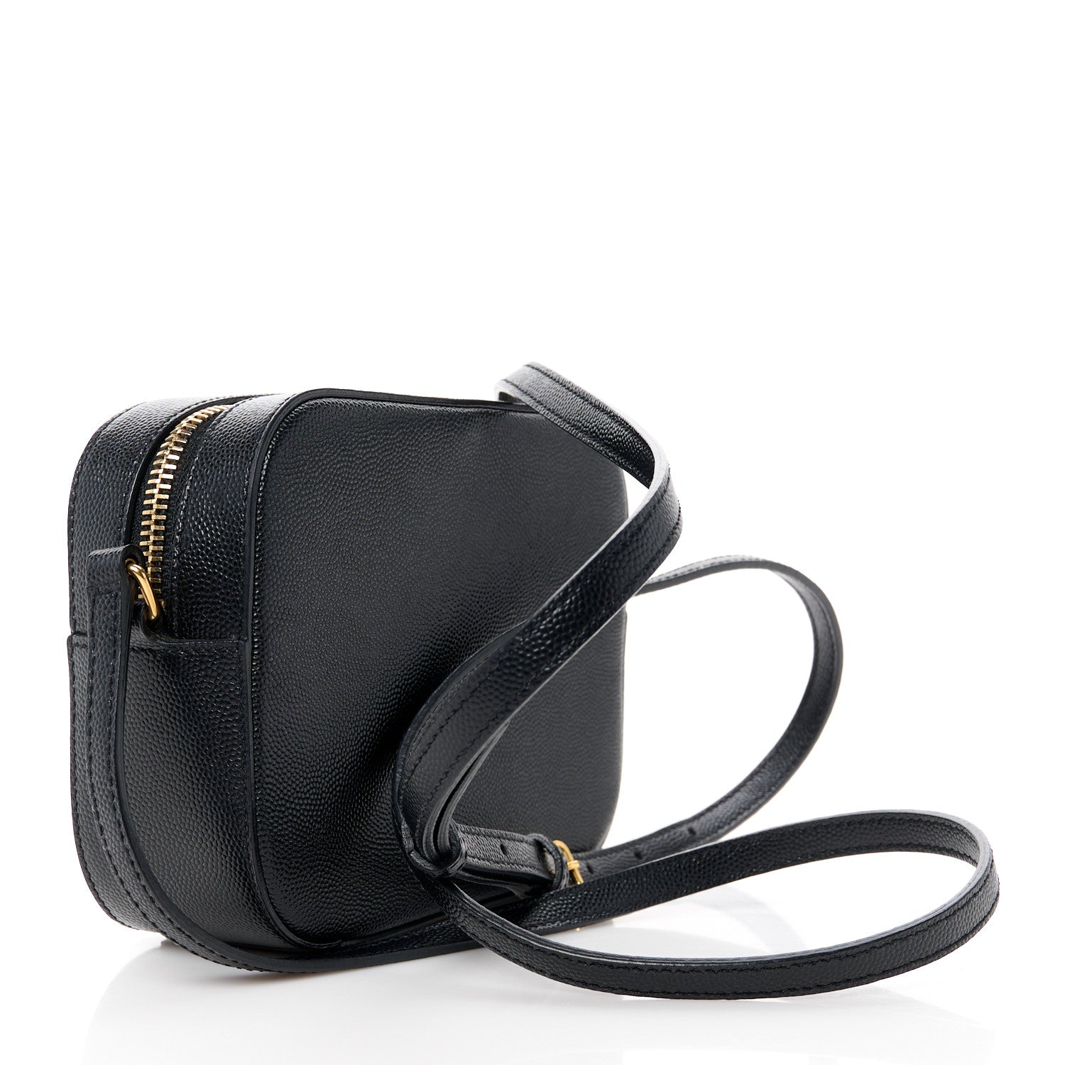 Saint Laurent Grain De Poudre Small Classic Monogram Camera Bag Black 3 of 11