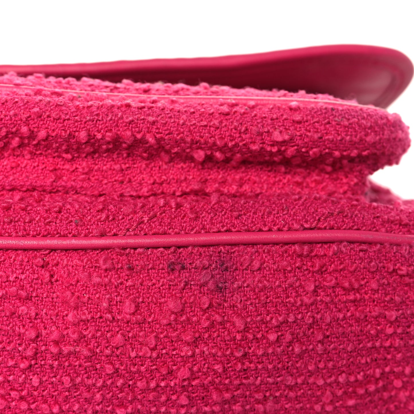 Boucle Tweed Monogram Medium Niki Chain Satchel Pink
