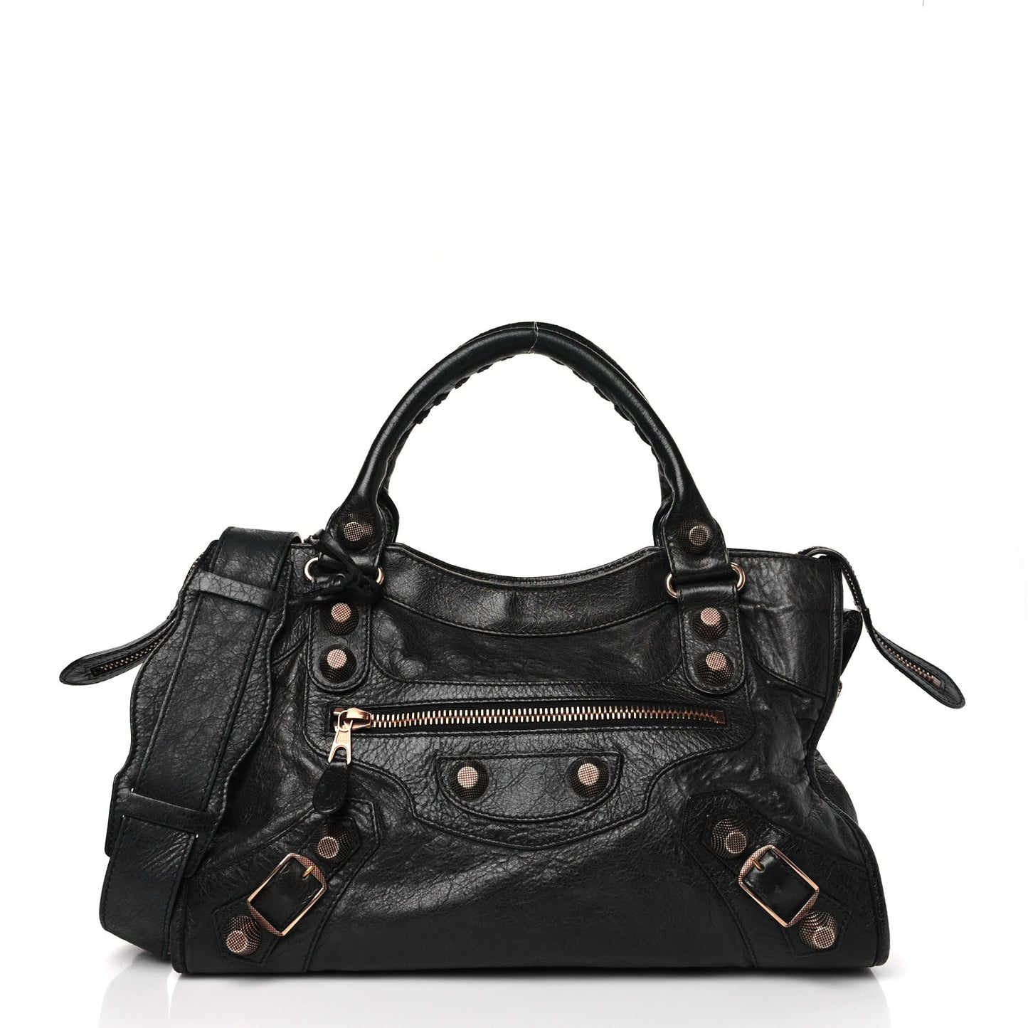 Agneau Giant 21 Rose Gold Hardware City Anthracite