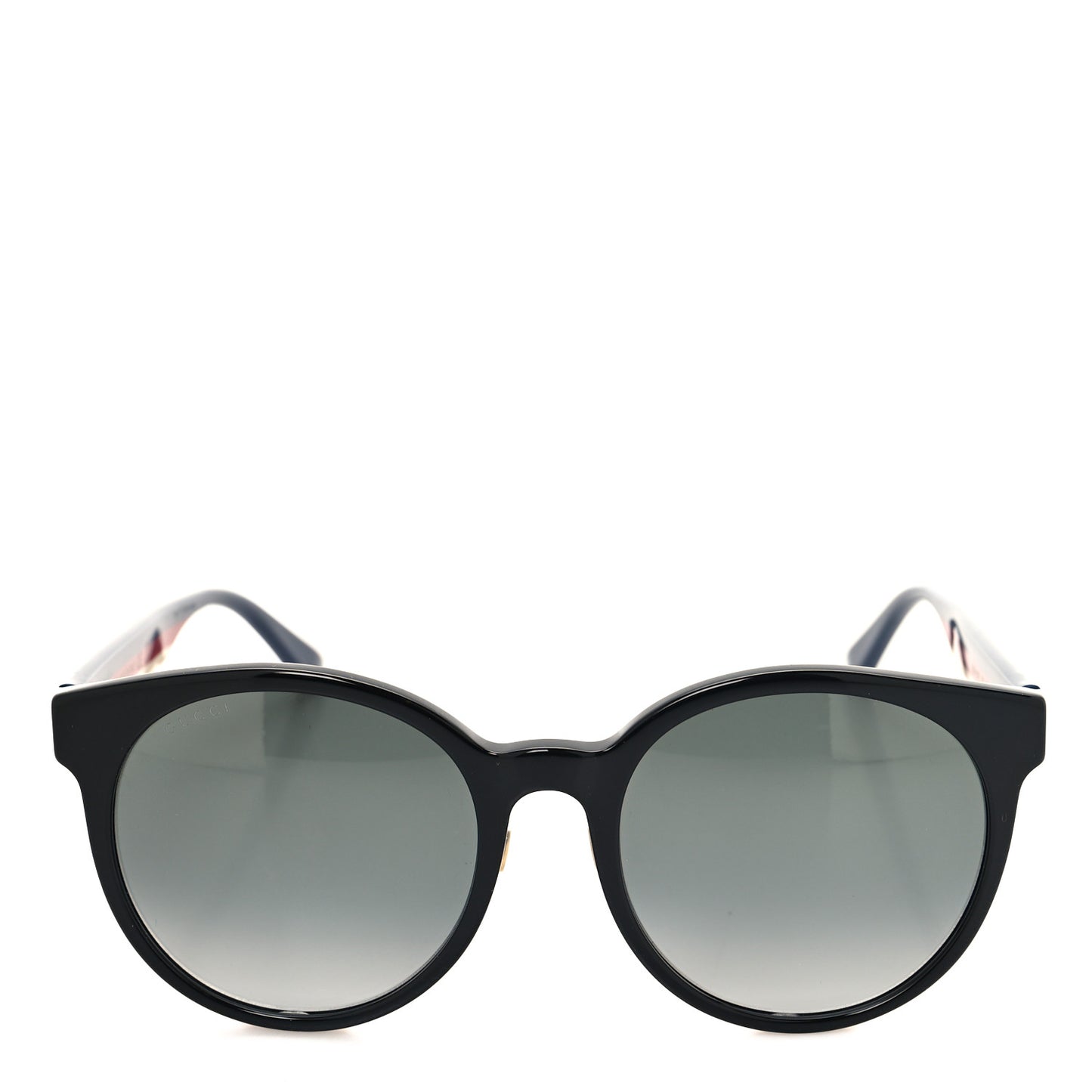 Acetate GG Web Round Eye Sunglasses GG0416SK Black