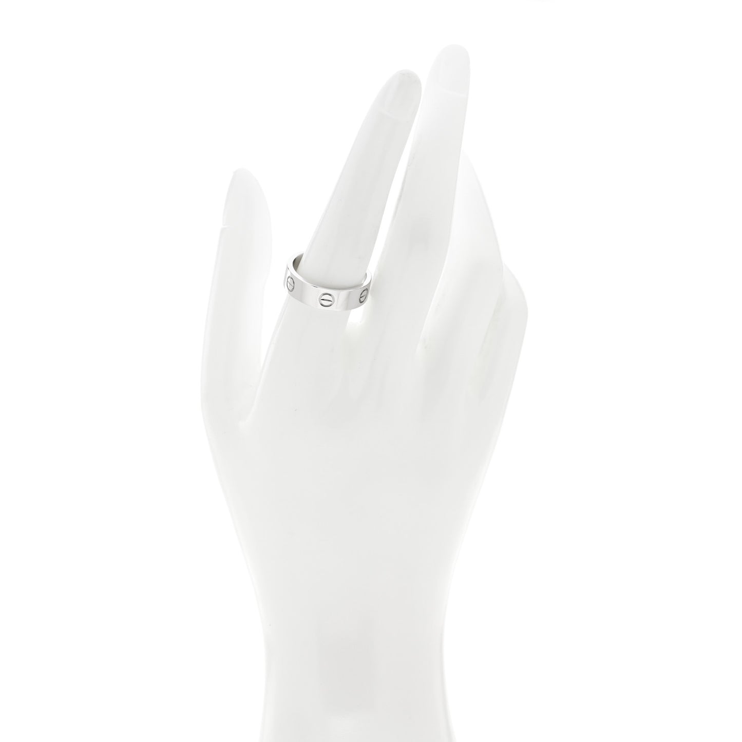 18K White Gold 5.5mm LOVE Ring 59 8.75
