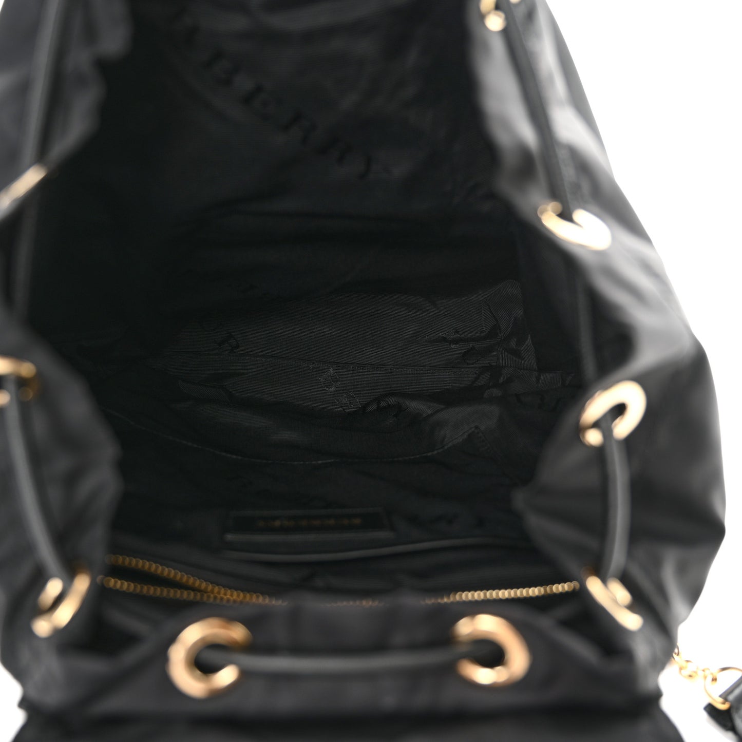 Nylon Large Rucksack Backpack Black