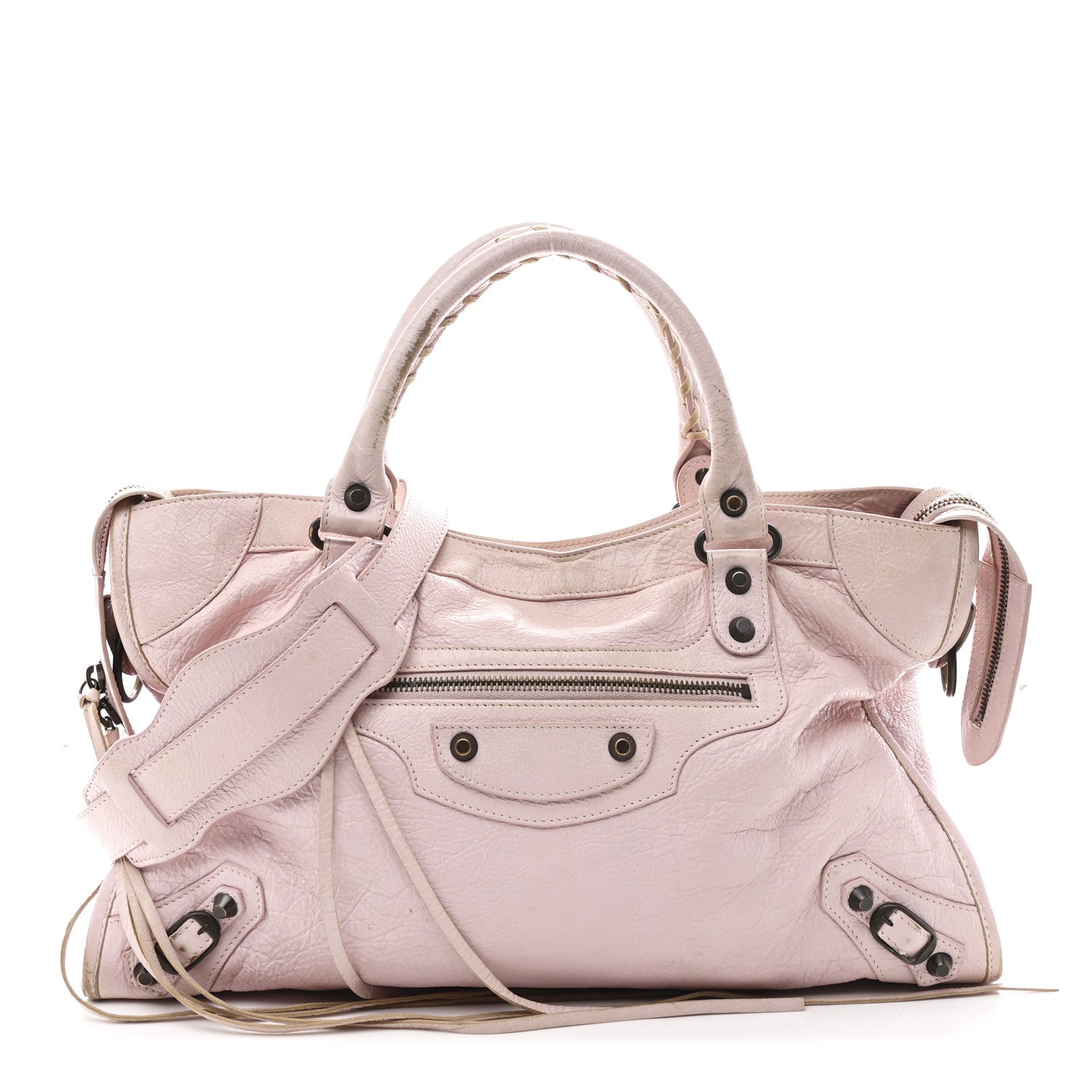 Balenciaga Agneau Classic Hardware City Rose Poudre Rose Petunia