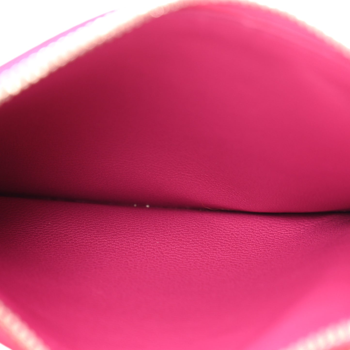 Grained Calfskin Large Cash Long Coin Card Holder Hot Pink