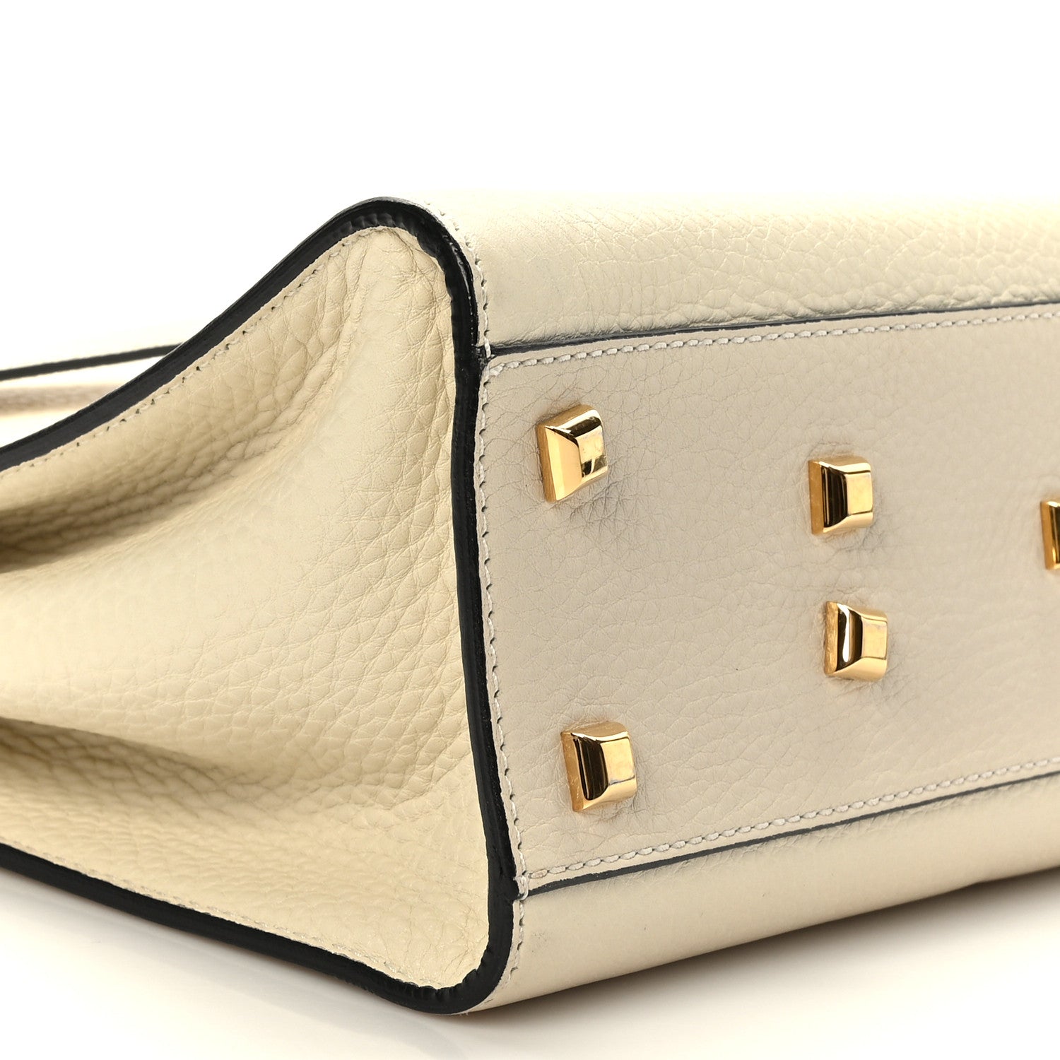 Valentino Garavani Grained Calfskin Medium My Rockstud Frame Bag Light Ivory 7 of 9