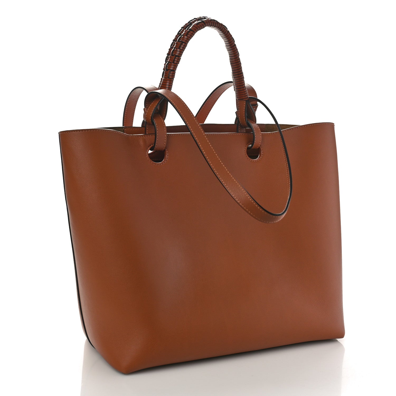 Loewe Smooth Calfskin Small Anagram Tote Tan 2 of 8