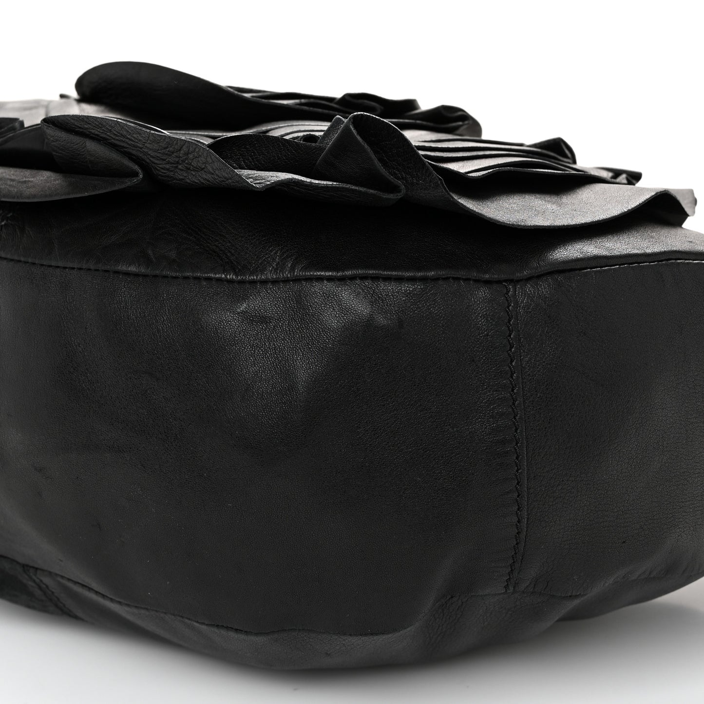 Nappa Rosette Hobo Black
