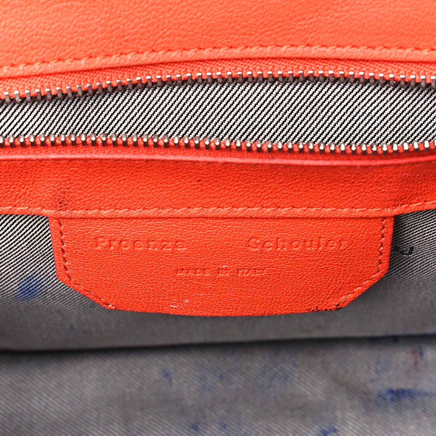 Lambskin Tiny PS1 Satchel Orange Pepper