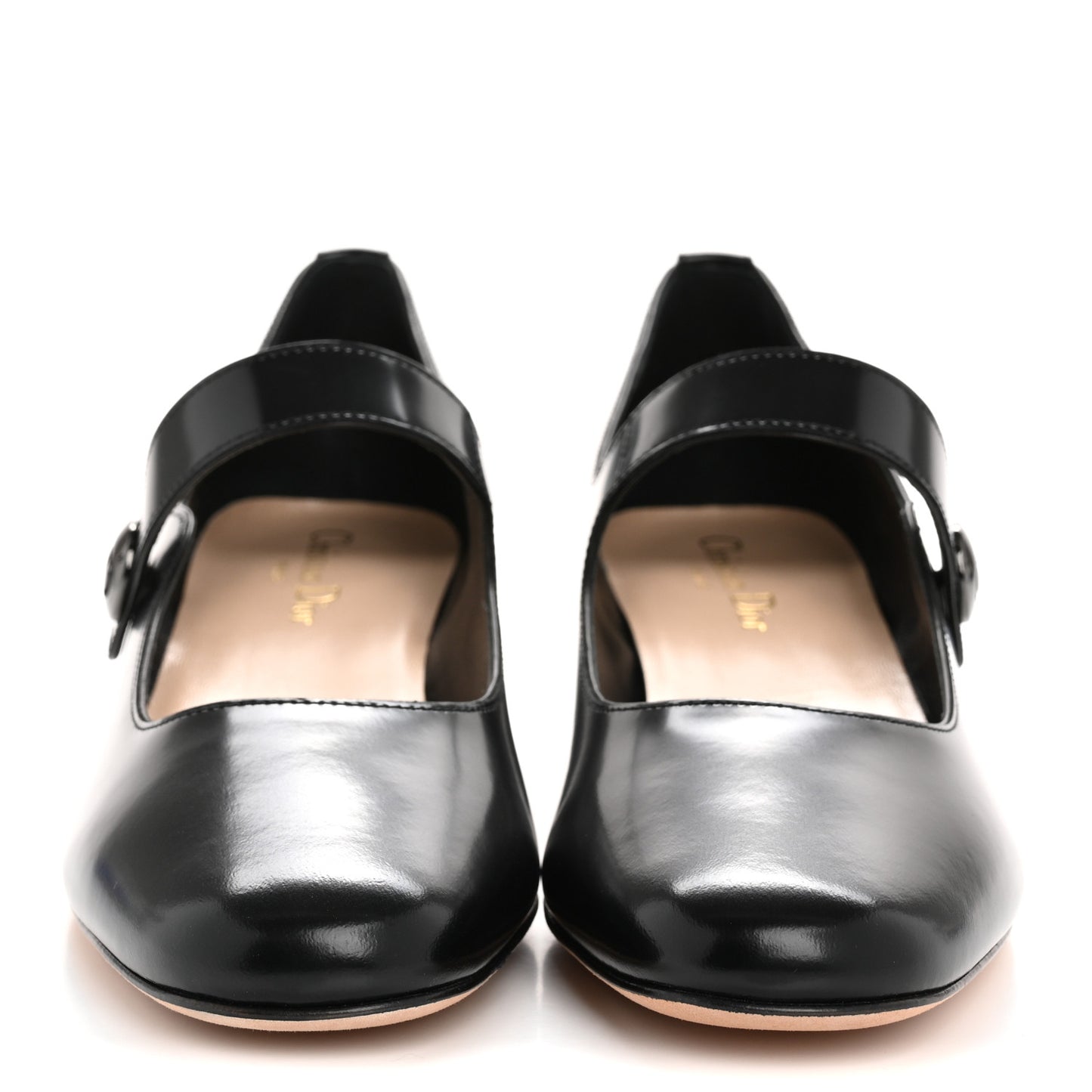 Brushed Calfskin Uniform 30mm Pumps 40 Black