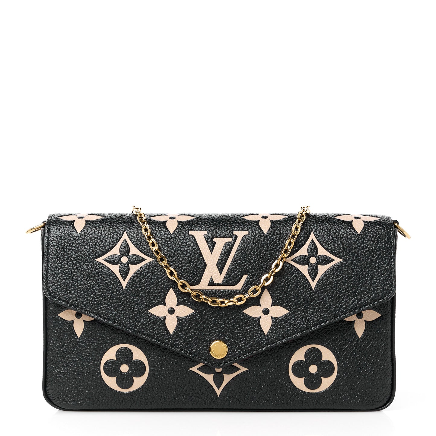 Empreinte Monogram Giant Felicie Pochette Black Beige