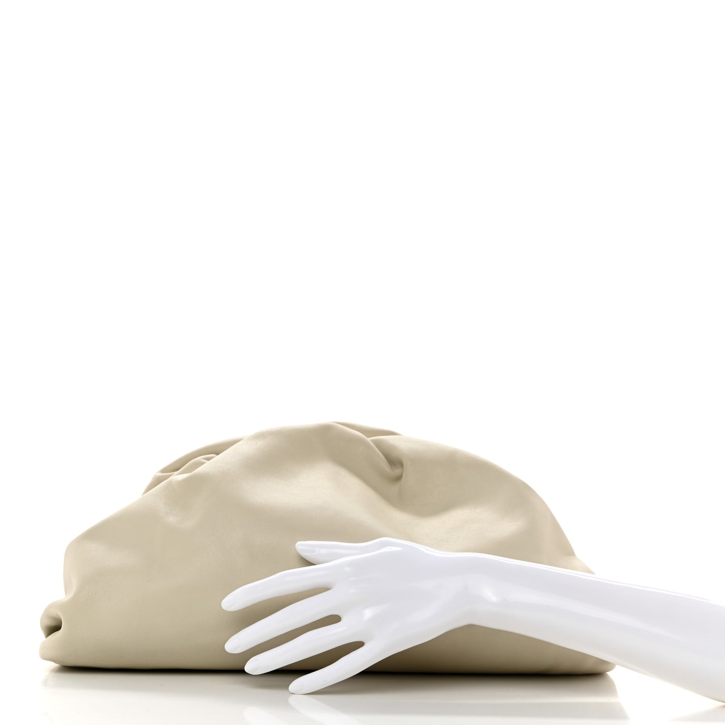 Smooth Butter Calf The Pouch Oversized Clutch Plaster
