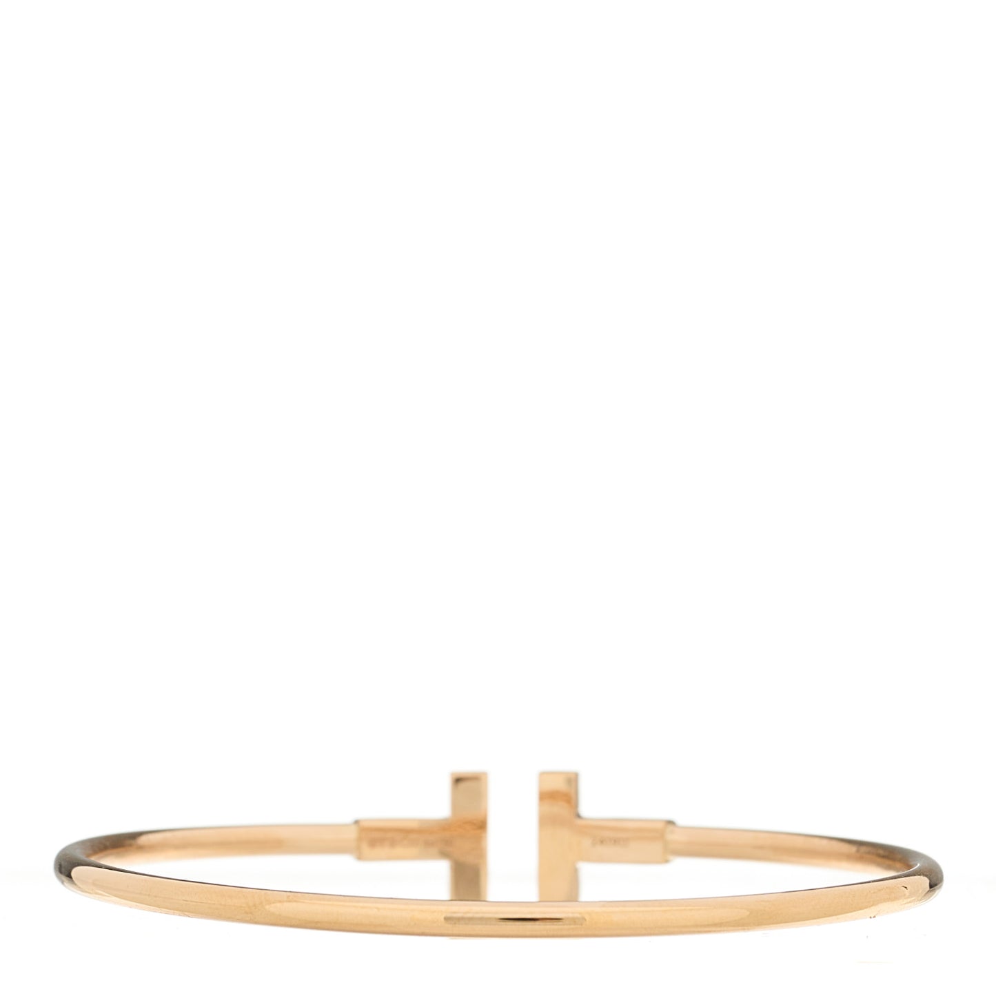18K Rose Gold T Wire Bracelet