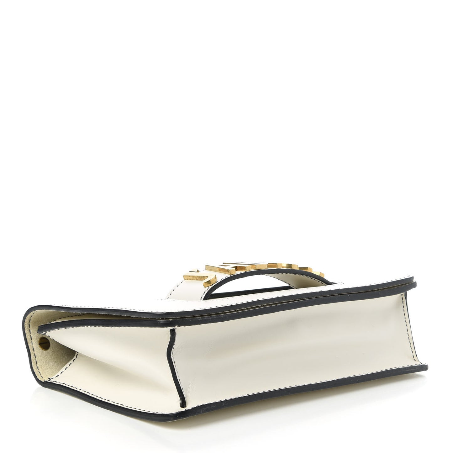 Calfskin J'Adior Chain Flap Bag Off White