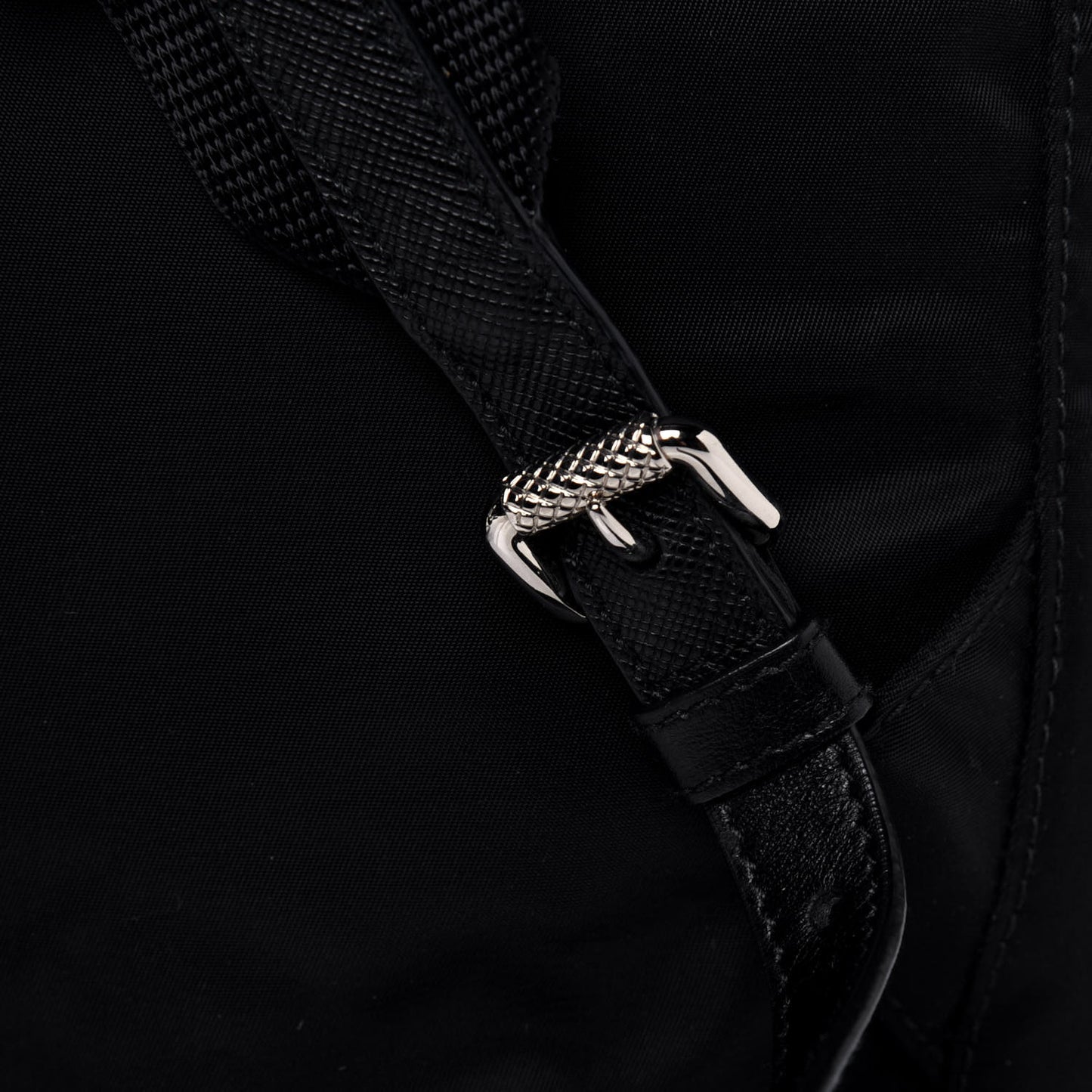 Nylon New Vela Studded Backpack Black
