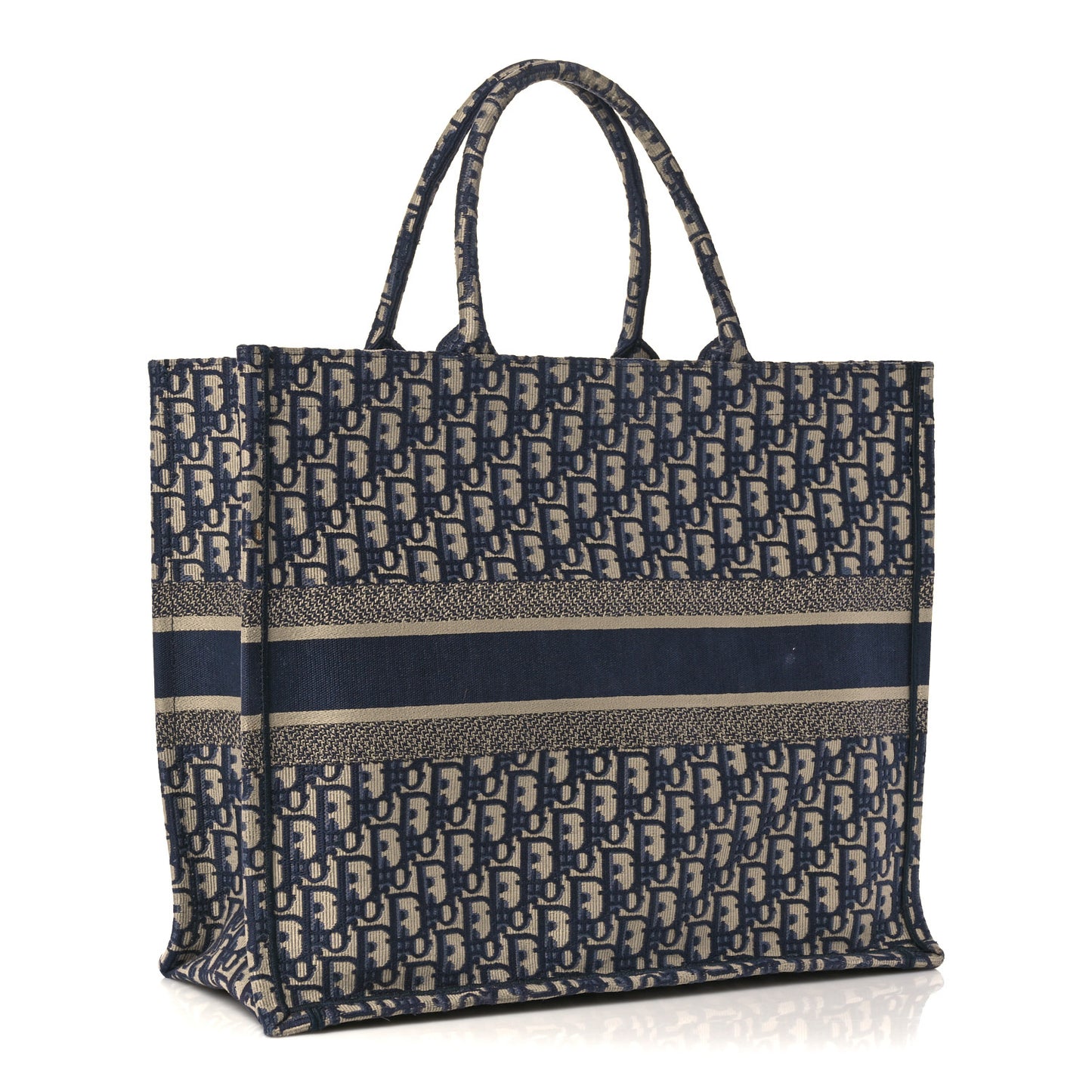 Oblique Large Book Tote Blue Multicolor