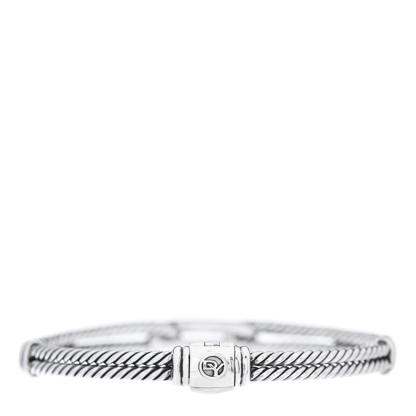 Sterling Silver Black Diamond 7mm Petite Mini Loop Bracelet
