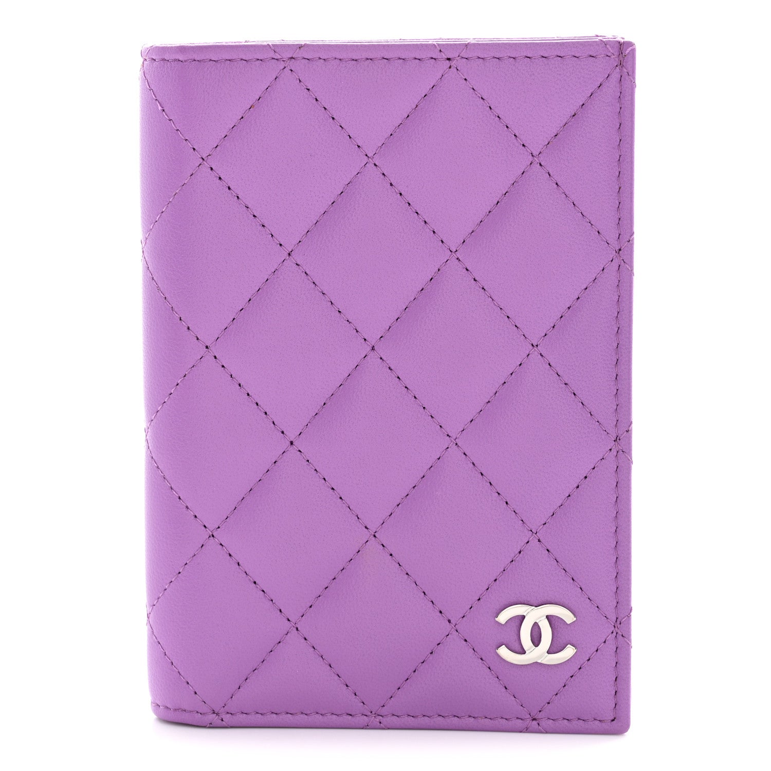 Chanel Lambskin Quilted Passport Holder Purple 1938862 – FASHIONPHILE