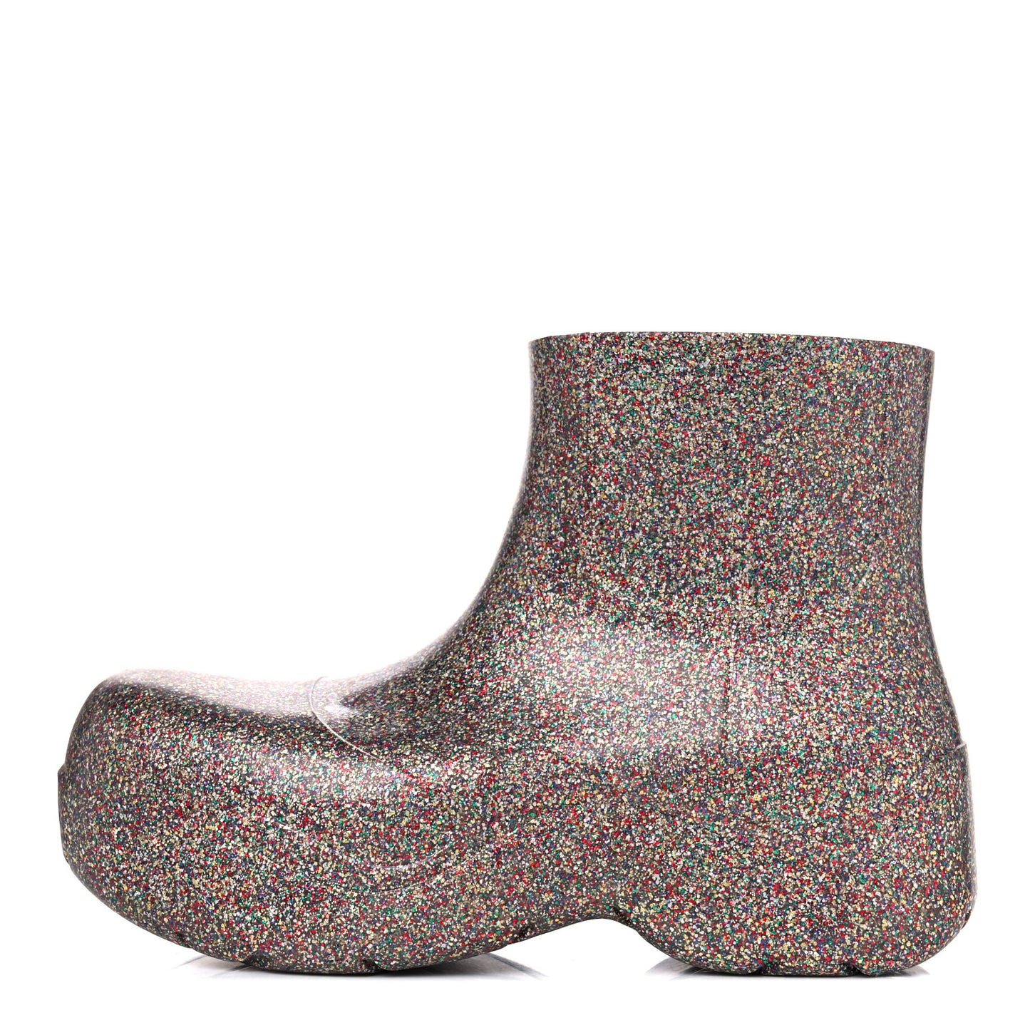 Sparkle Rubber Puddle Ankle Boots 39 Multicolor