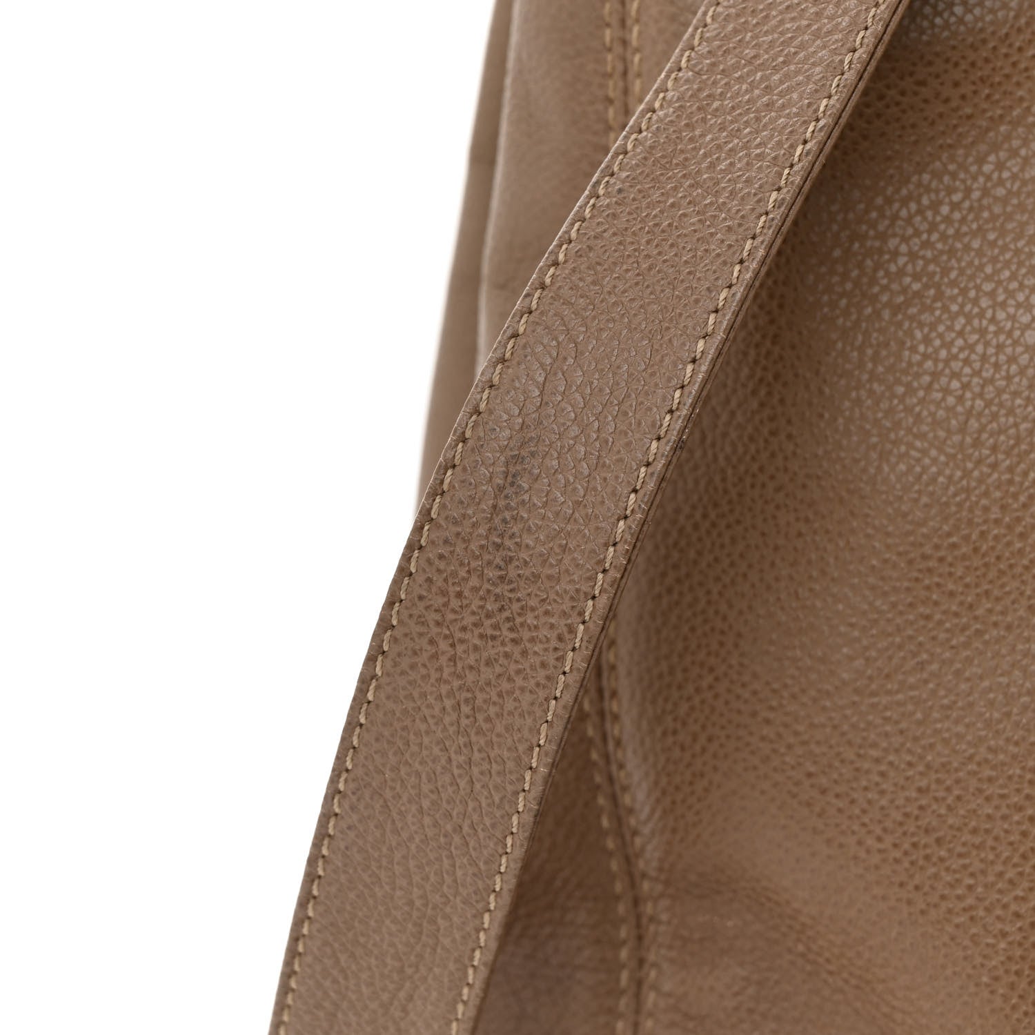 Chanel Calfskin Cerf Executive Shopper Tote Light Brown 14 of 19