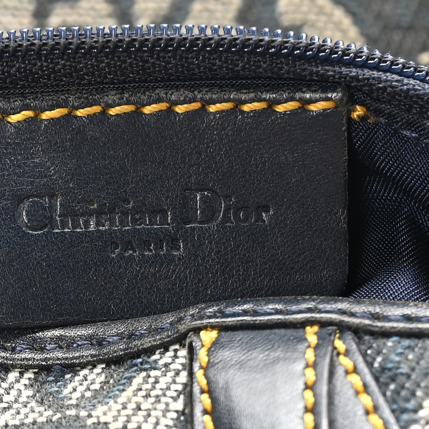 Monogram Saddle Bag Blue