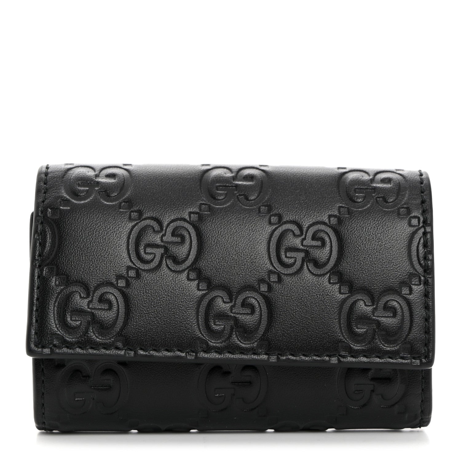 Gucci Microguccissima 6 Key Holder Case Black 1588452 – FASHIONPHILE