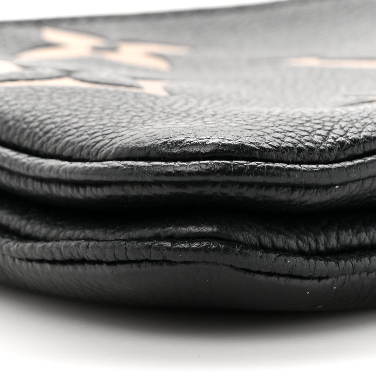 Empreinte Monogram Giant Double Zip Pochette Black Cream