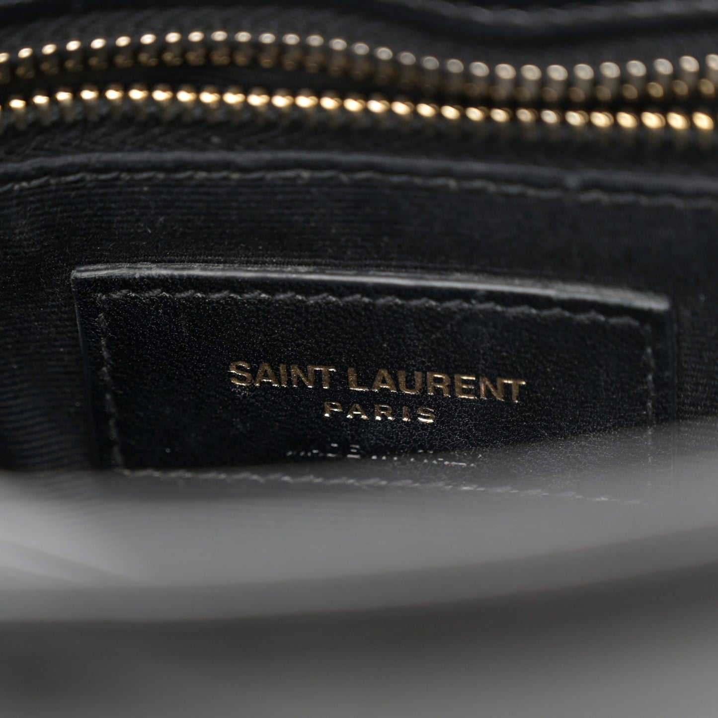 Calfskin Y Quilted Monogram Toy Loulou Crossbody Bag Black