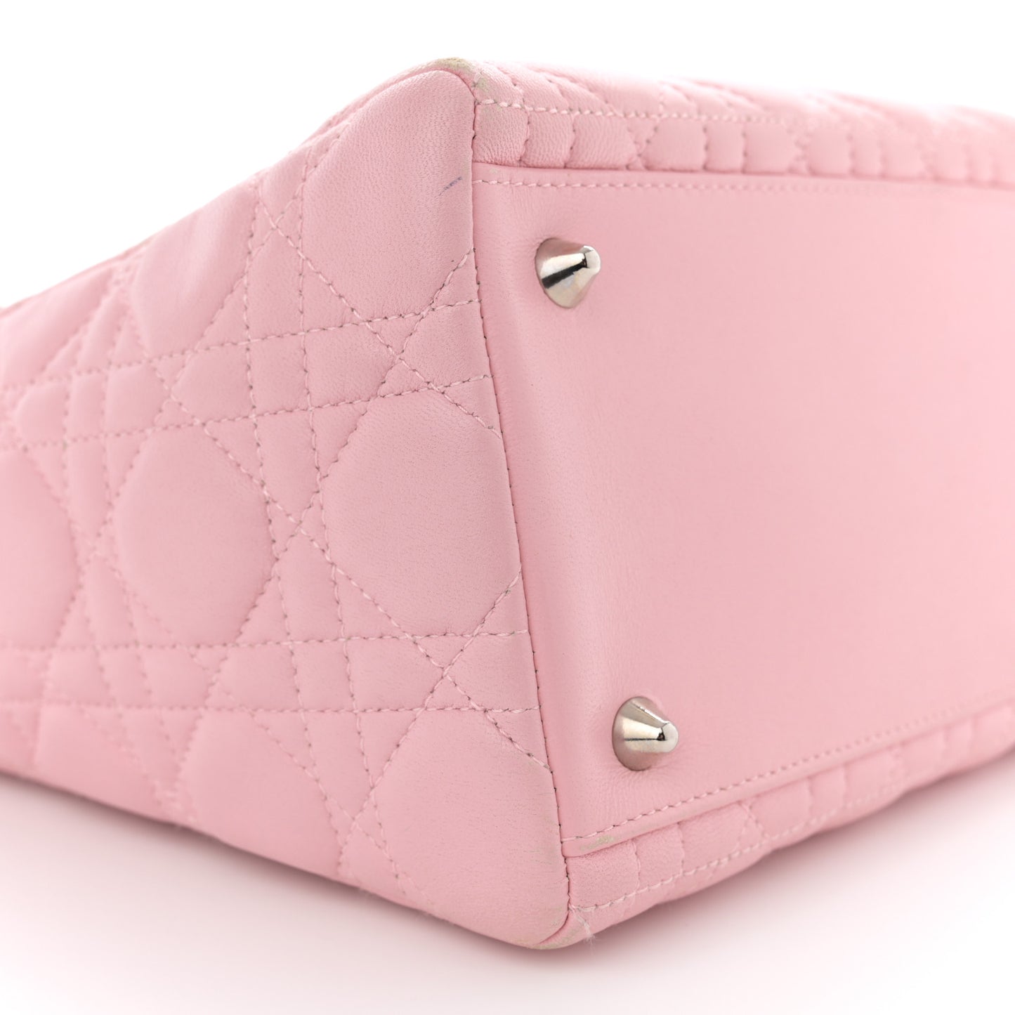 Lambskin Cannage Medium Lady Dior Light Pink