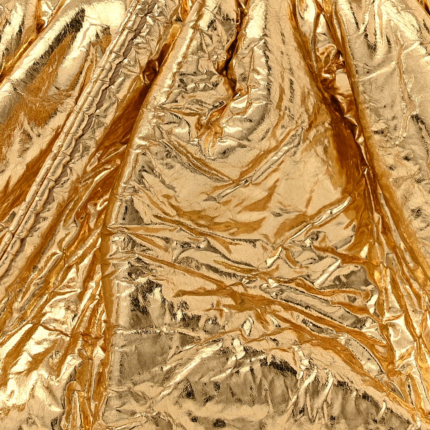 Metallic Crinkled Lambskin The Coin Purse Oro