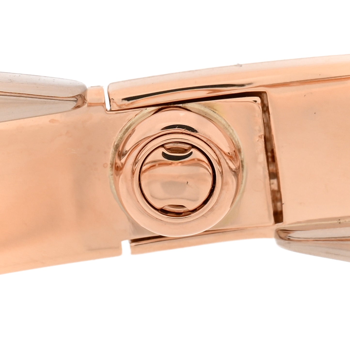 18K Pink White Gold 12 Diamond Double LOVE Bracelet 19
