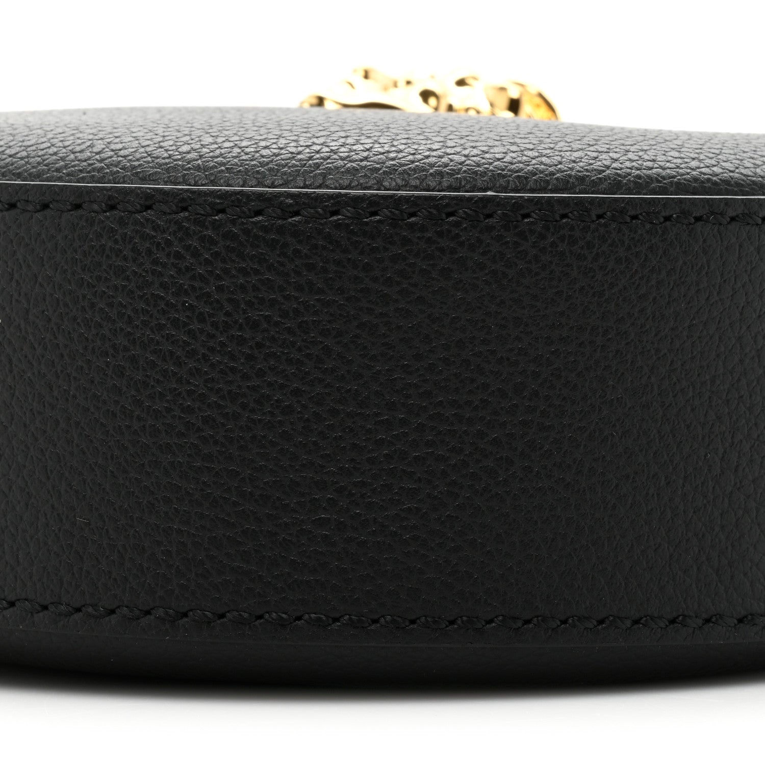 Versace Calfskin La Medusa Round Camera Bag Black 7 of 8
