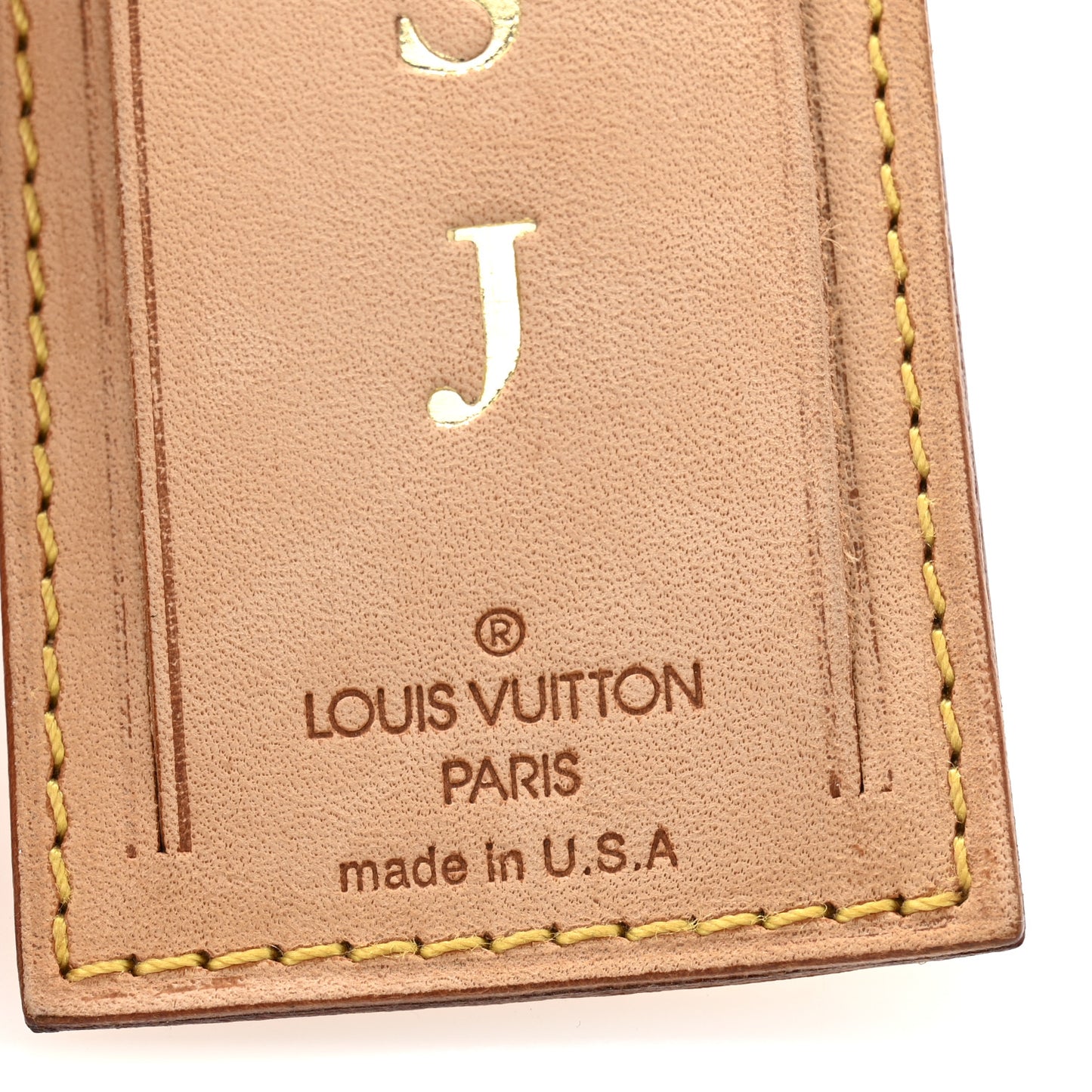 Vachetta Luggage Tag