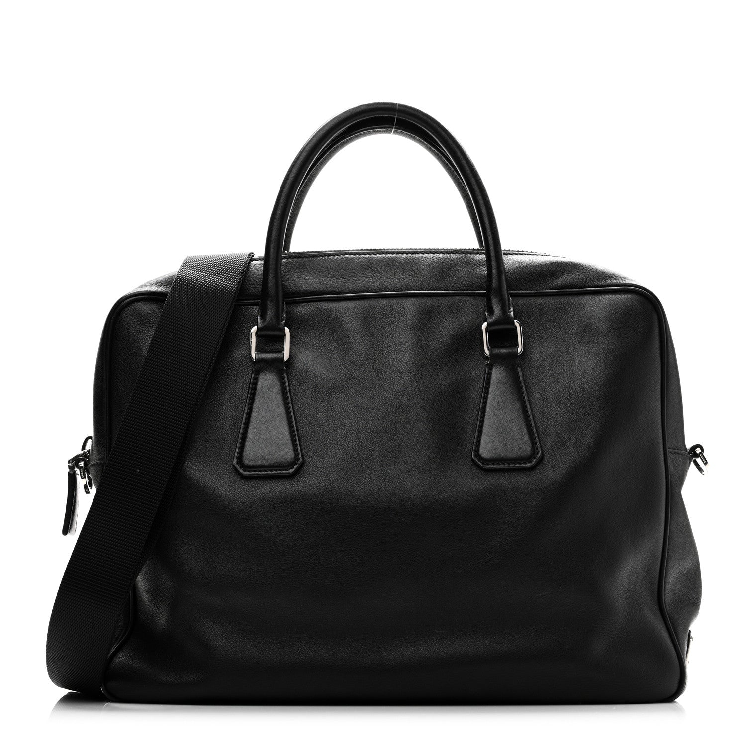 Prada Vitello City Briefcase Black 1790804 – FASHIONPHILE