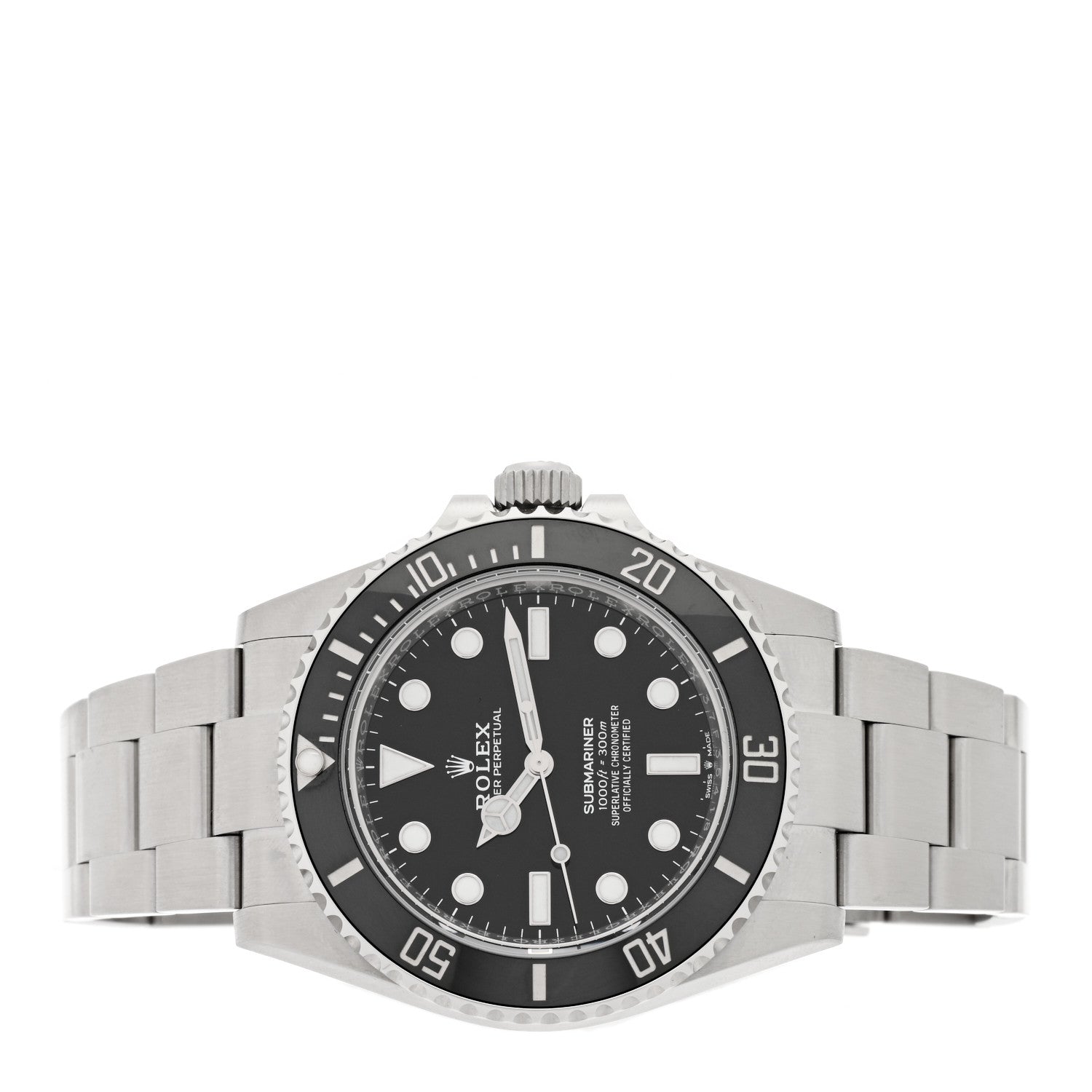 Rolex Stainless Steel 41mm Oyster Perpetual Submariner Watch Black 124060 2 of 4