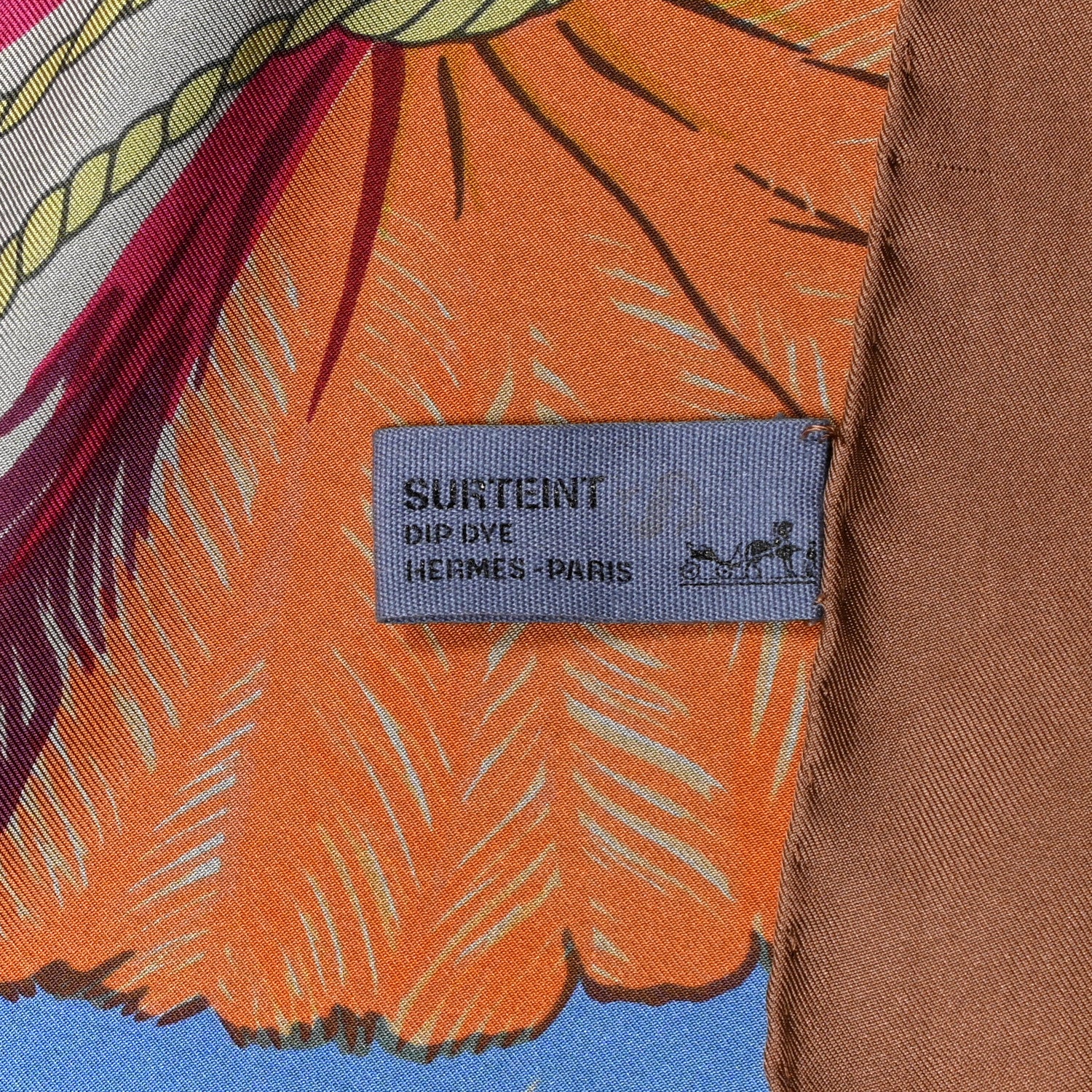 Hermes Silk Dip Dyed Brazil Shawl 140 6 of 6