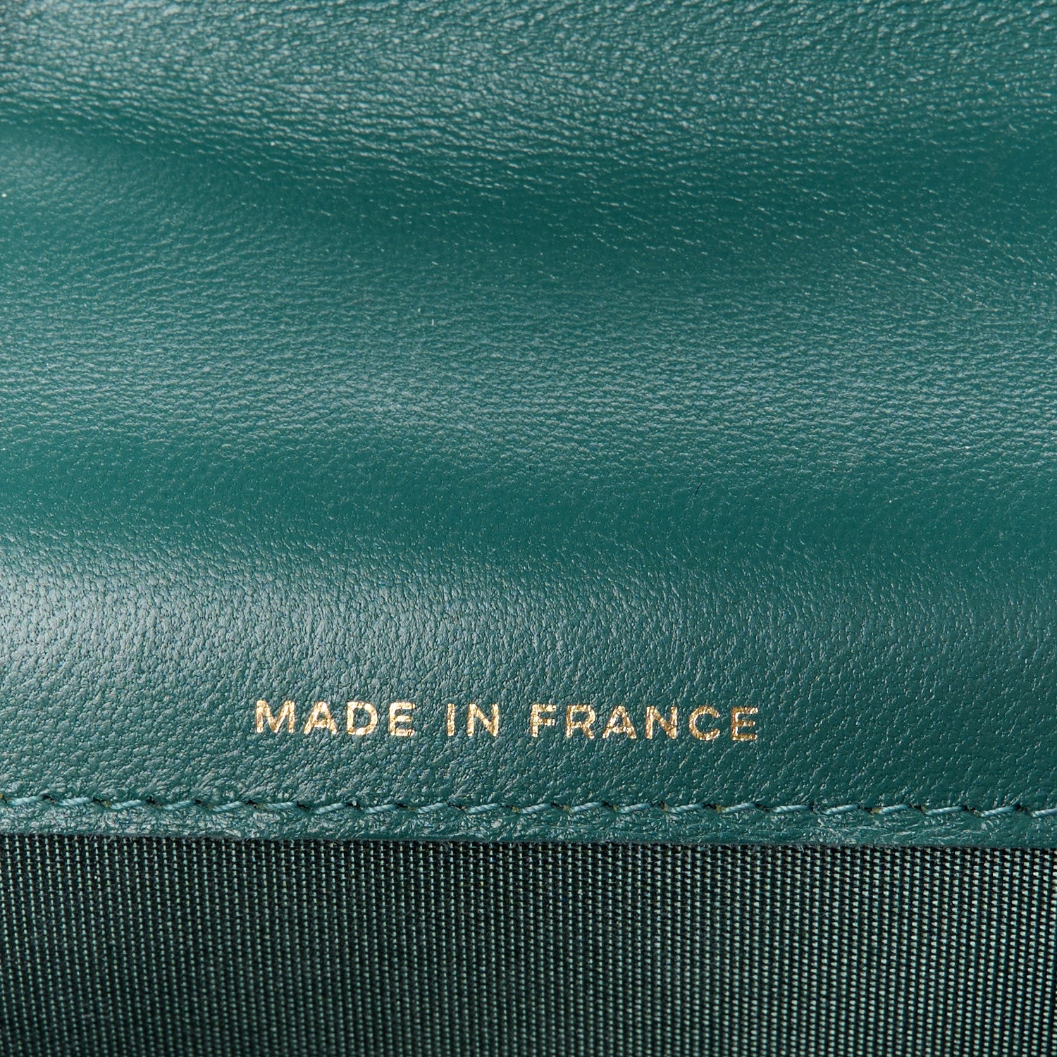 Chanel Lambskin Quilted Top Handle Flap Coin Purse With Chain Green 7 of 10