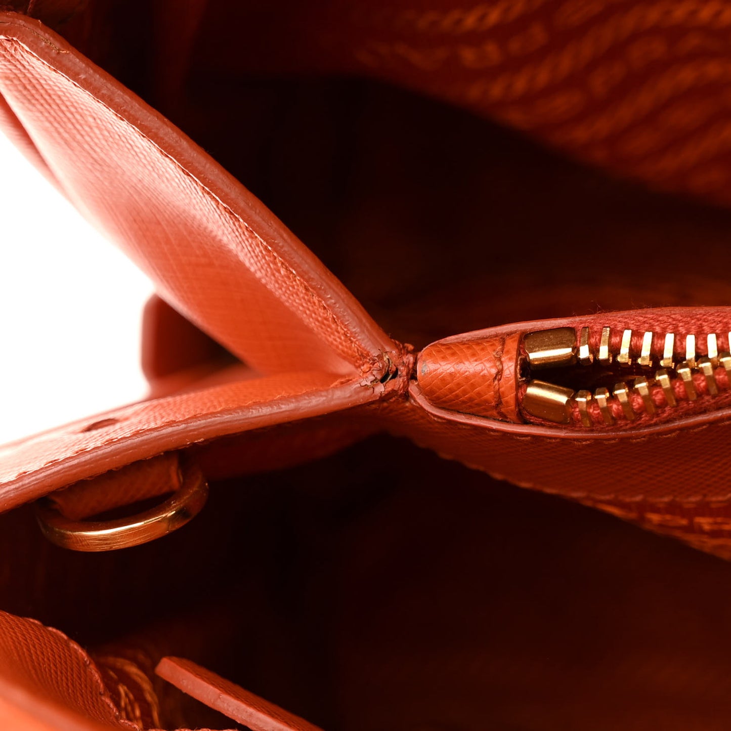 Saffiano Lux Open Medium Promenade Tote Papaya