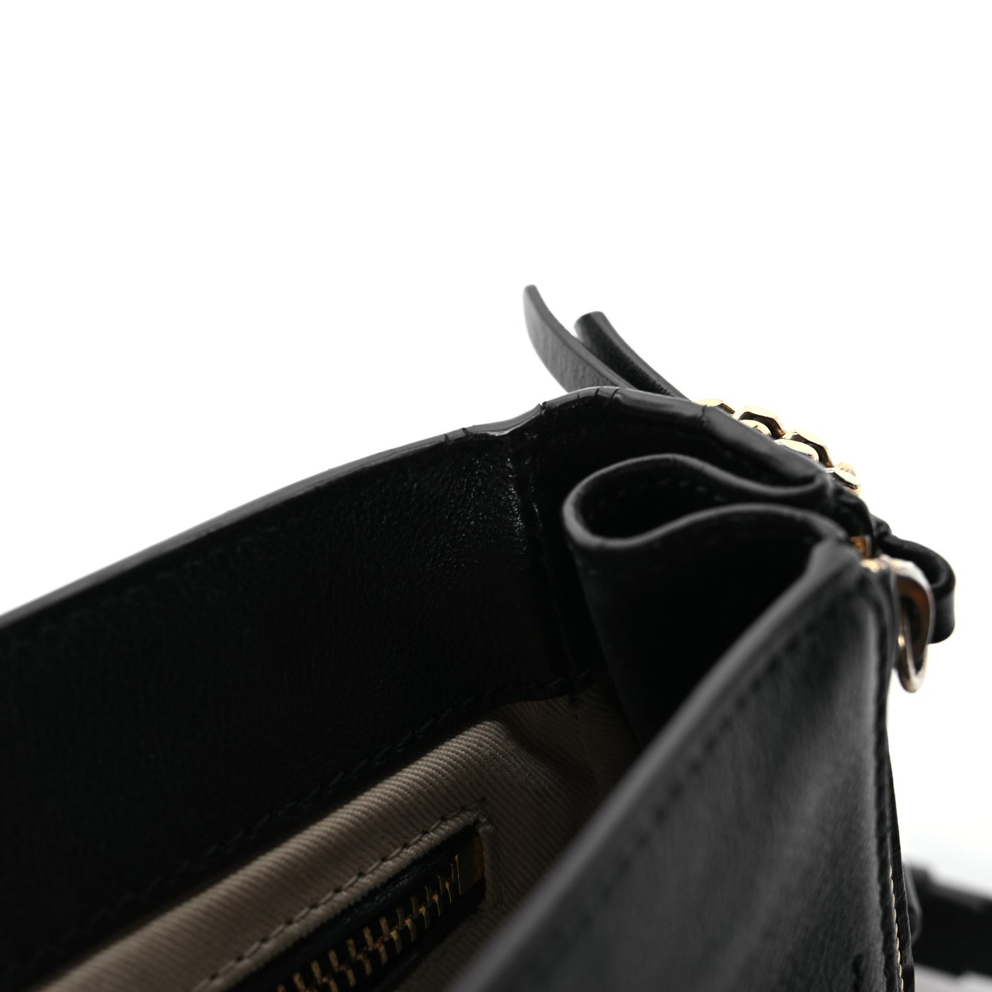 Suede Calfskin Small Faye Backpack Black