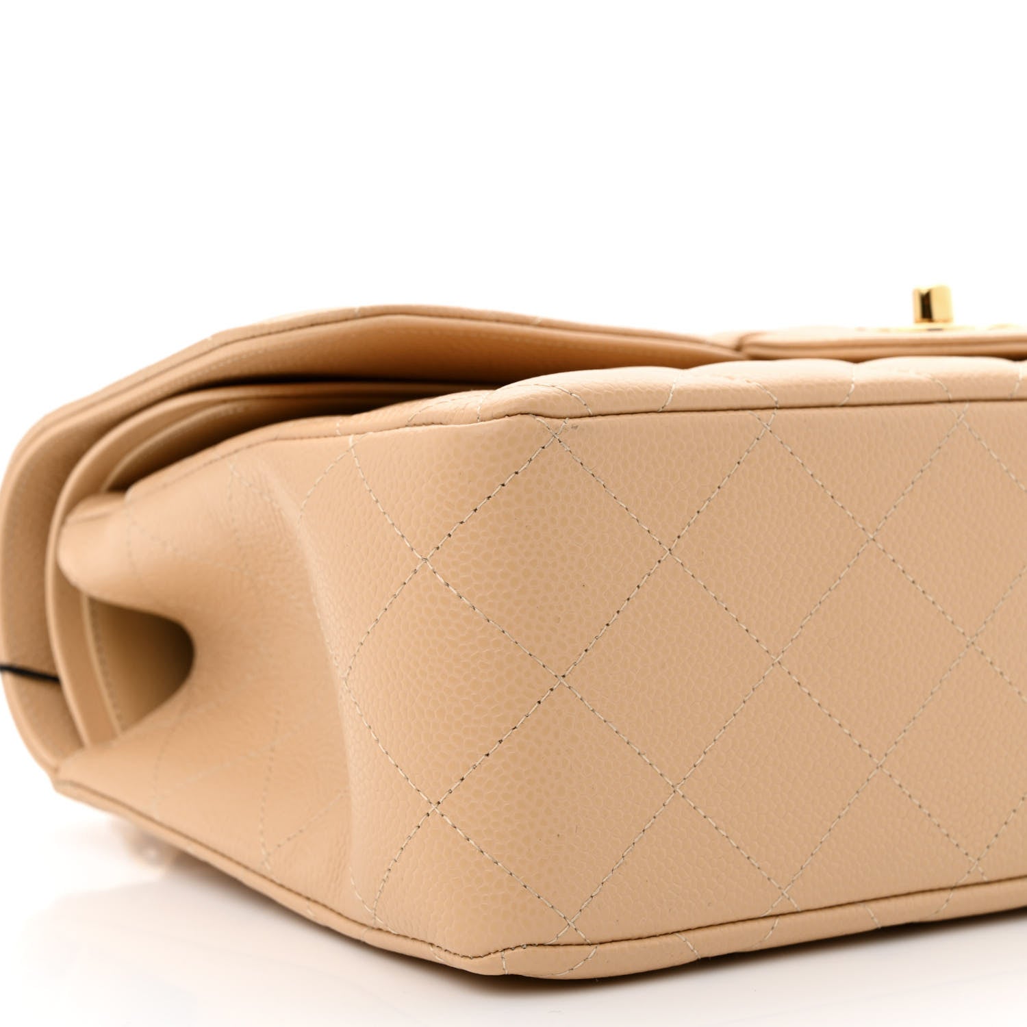 Chanel Caviar Quilted Jumbo Double Flap Beige 9 of 10