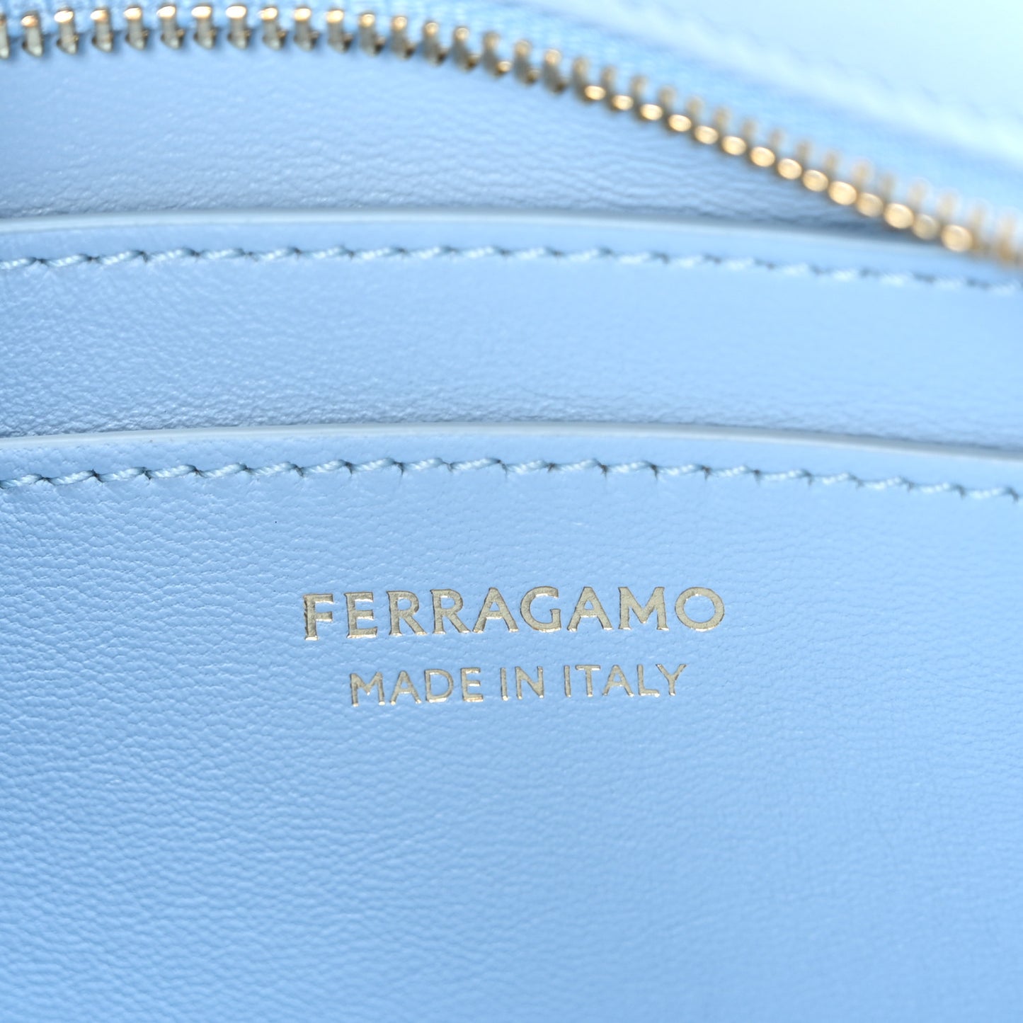 Calfskin Mini Hug Crossbody Bag Sky Blue