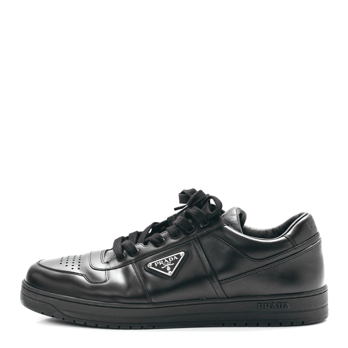Vitello Rois Metal Triangle Logo Mens Downtown Low Top Sneakers 11 Black