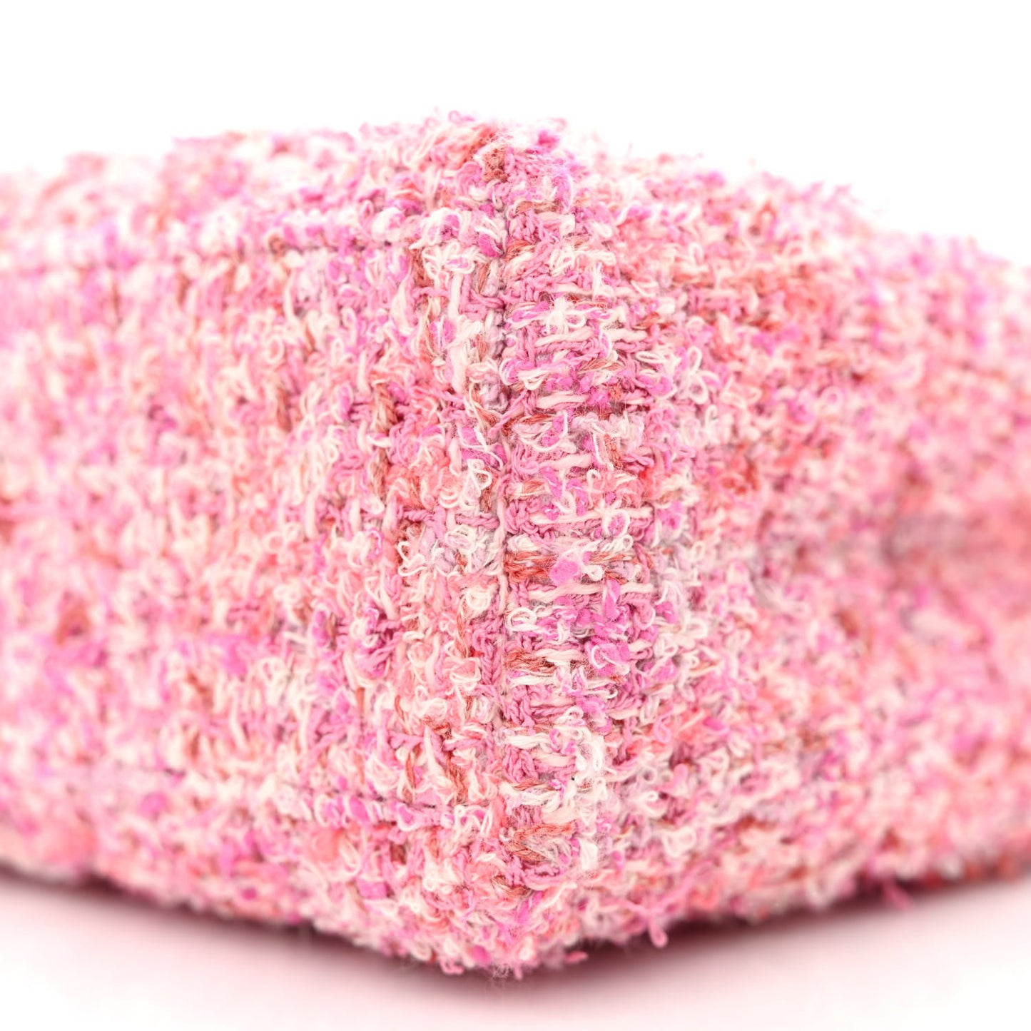 Tweed Quilted Nano Kelly Shopper Pink